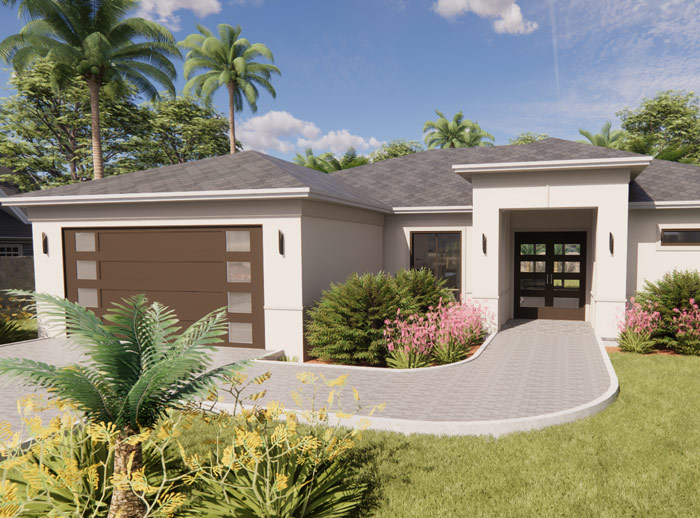 Florida custom model home